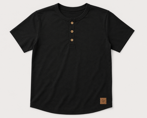 Black Henley PREORDER